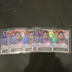 One Piece Card Game Marshall D. Teach Foil 12000 Lot of 6 Standard Cards - Image 1