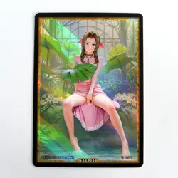 AERITH GAINSBOROUGH Waifu Anime Card LIMITED 1/1 Custom TCG Holo T14311 - Image 1