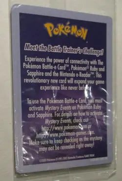 Pokemon TCG Ruby & Sapphire Lady Astrid Battle E-Reader Card NEW IN PACK 2003 - Image 5