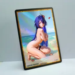 ACHERON Waifu Anime Card LIMITED 1/1 Custom TCG Holo Goddess Story ACG T14306 - Image 2