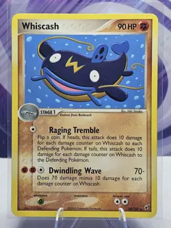 Pokemon EX Deoxys 28/107 Rare Card - Whiscash - Image 1