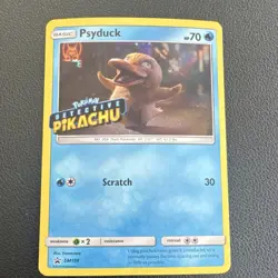 Pokemon Psyduck Detective Pikachu SM199 Stamped Promo Holo Basic 70HP Card - Image 1