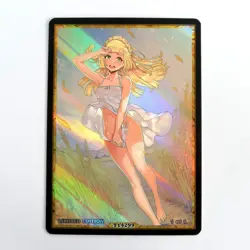 LILLIE MARNIE SERENA Waifu Anime Card LIMITED 1/1 Custom TCG Holo T14299 - Image 1