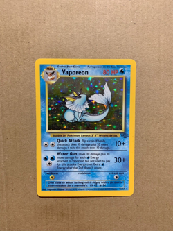 Vaporeon 12/64 Jungle Set - Holo Pokemon Card - EXCELLENT - Image 1