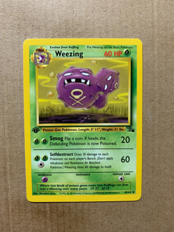 1st Edition Weezing 45/62 Fossil Set - Uncommon Pokemon Card - NM - Image 1