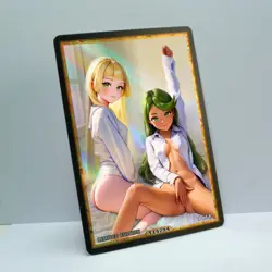 LILLIE MALLOW Waifu Anime Card LIMITED 1/1 Custom TCG Holo T14294 - Image 2