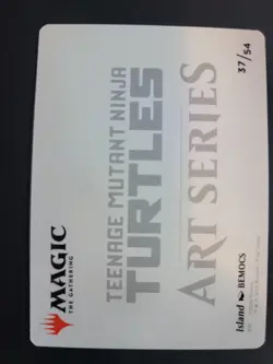 Island 37/54 Art Card MTG Ninja Turtles - Image 2