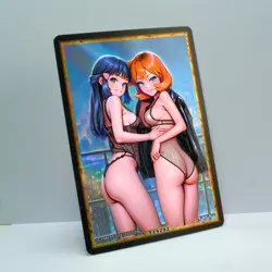 DAWN MISTY Waifu Anime Card LIMITED 1/1 Custom TCG Holo T14292 - Image 2