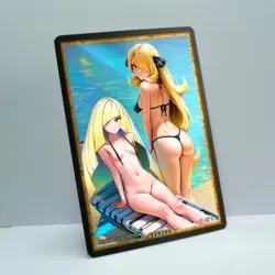 CYNTHIA LUSAMINE Waifu Anime Card LIMITED 1/1 Custom TCG Holo T14290 - Image 2