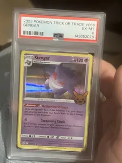 Psa 6 NM-MT Gengar 066/196 Trick or Trade Holo Rare Pokemon Card - Image 1