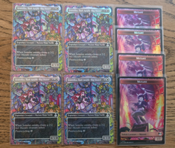 MTG TMNT Jennika, Bad Apple Big Sister Borderless Foil Playset + Foil Mutant Tok - Image 1