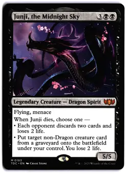 Junji, the Midnight Sky NM TDC Commander: Tarkir: Dragonstorm MTG - Image 1