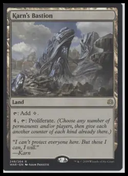 Karn's Bastion – War of the Spark | MTG Land | Proliferate - Image 1