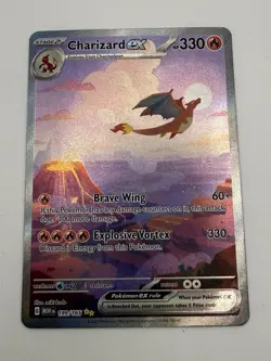 Pokemon TCG Charizard ex Special Illustration Rare Full Art Holo 199/165 Scarle… - Image 1