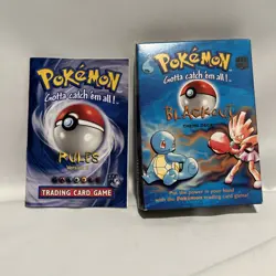 Vintage 1999 Pokemon Blackout Theme Deck Box And Manual Only - No Cards - Image 1