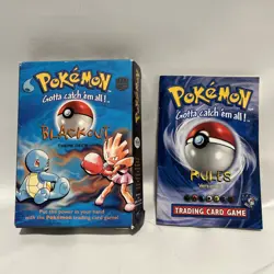 Vintage 1999 Pokemon Blackout Theme Deck Box And Manual Only - No Cards - Image 1