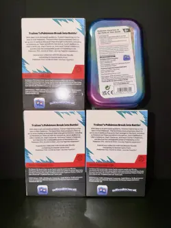 Pokemon Lot of 4 Journey Together Booster Bundles & Prismatic Evolution Mini Tin - Image 2