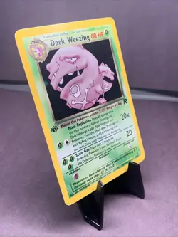 Pokemon TCG 1st Edition Dark Weezing 14/82 Team Rocket Holo Rare VTG WOTC NM-/LP - Image 3