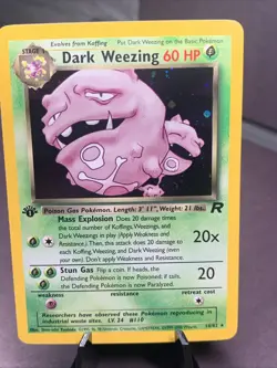 Pokemon TCG 1st Edition Dark Weezing 14/82 Team Rocket Holo Rare VTG WOTC NM-/LP - Image 4