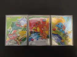 Pokemon TCG First Partner Illustration Collection, Series 1 Kanto GEN 1 Starters - Image 1