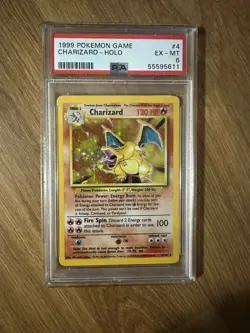 1999 POKEMON GAME #4 CHARIZARD-HOLO PSA 6 - Image 1