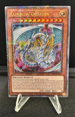 Yu-Gi-Oh! Rainbow Dragon TN23-EN004 Quarter Century Secret Rare 25th Anniversary - Image 1