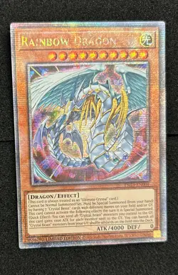 Yu-Gi-Oh! Rainbow Dragon TN23-EN004 Quarter Century Secret Rare 25th Anniversary - Image 3