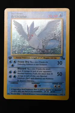 Articuno 1st Edition MP 2/62 Fossil Holo Pokemon TCG - Image 3