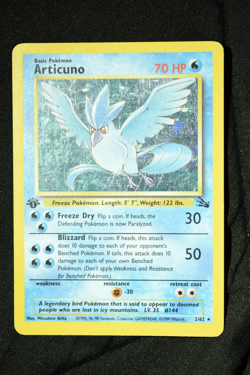 Articuno 1st Edition MP 2/62 Fossil Holo Pokemon TCG - Image 4