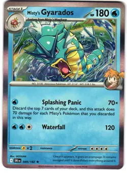 Misty's Gyarados Holo 49/182 Pokemon SV: Destined Rivals - Image 1