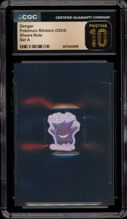 Pokemon Gengar Stickers Showa Note Set A CGC 10 Pristine - Image 1
