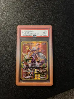 Pokemon 2015 Mewtwo POP 3 TCG Signed Jay Goede With Illustration And Sketch - Image 1