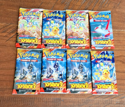 Pokemon Scarlet & Violet - Surging Sparks - Booster Pack Lot of 8 Packs - Sealed - Image 1