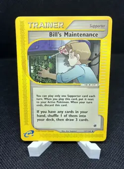 Bill's Maintenance 137/165 Expedition Base Set 2002 Pokemon Pack Fresh NM - Image 1