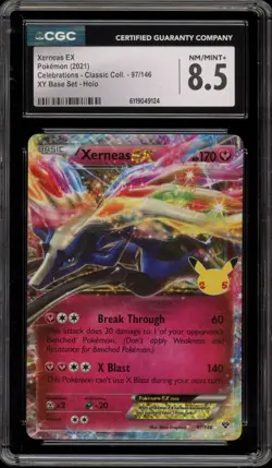 Pokemon Xerneas EX Celebrations Classic Coll. XY Holo Rare #97 CGC 8.5 - Image 1