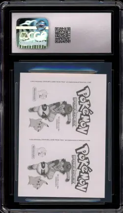 Pokemon Gengar/Haunter Pokedex Stickers Flash Editorial #94 CGC 10 Gem Mint - Image 2