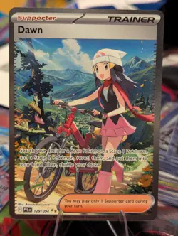 Pokemon Dawn Full Art Trainer Supporter Holo Phantasmal Flames 129/094 SIR - Image 1