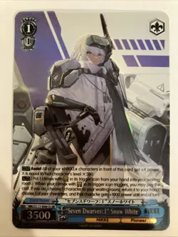 Weiss Schwarz NIKKE "Seven Dwarves: I" Snow White NIK/S117-E091S SR Super Rare - Image 1