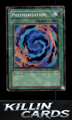Polymerization LOB-059 Super Rare The Legend of Blue Eyes White Dragon YuGiOh Ca - Image 1