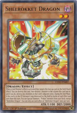 Shelrokket Dragon - EXFO-EN007 - Rare - 1st Edition - Lightly Played - Image 1