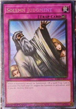 Yugioh! - Solemn Judgment - RA02-EN075 - Collector's Rare - NM/M - NEW - Image 1