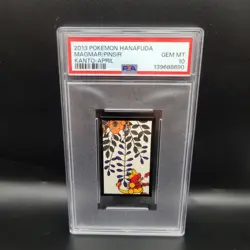 PSA 10 2013 POKEMON HANAFUDA KANTO APRIL MAGMAR/PINSIR - Image 1