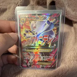 Pokemon M Mewtwo EX Mega 160/162 Breakthrough Full Art Ultra Rare Holo 210 HP - Image 1