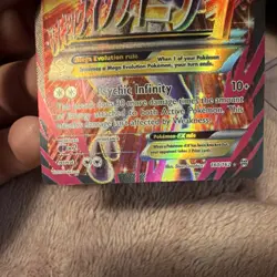 Pokemon M Mewtwo EX Mega 160/162 Breakthrough Full Art Ultra Rare Holo 210 HP - Image 4