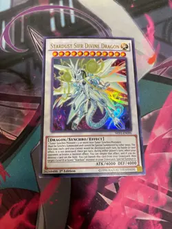 YUGIOH - STARDUST SIFR DIVINE DRAGON - ULTRA RARE - SHVI - 1ST ED - NM - Image 1