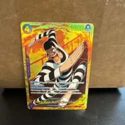 Bandai One Piece Mr.2 Bon.Kurei (Bentham) EB01-061 Foil Character Card Near Mint - Image 1