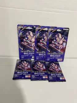 Lot Of 6 Bandai Namco One Piece The Azure Sea's Seven OP14-EB04 English Version - Image 2