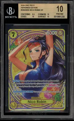 One Piece CCG Nico Robin Heroines Edition EB03-055 BGS 10 Pristine - Image 1