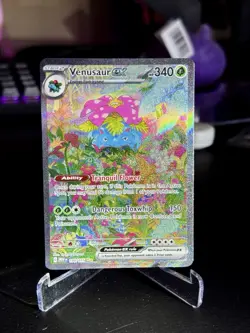 Pokemon 151 Venusaur EX Holo Ultra Rare TCG Card Scarlet & Violet 198/165 - Image 1