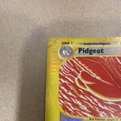 Pokemon Pidgeot Expedition Base Set Reverse Holo Rare 23/165 80 HP 2002 Card - Image 2